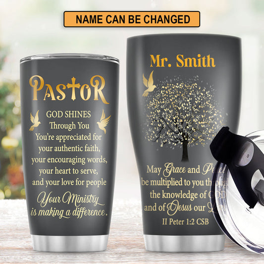 Christian Faith Gifts | Stainless Steel Tumbler | Grace And Peace SSTNAM1003B