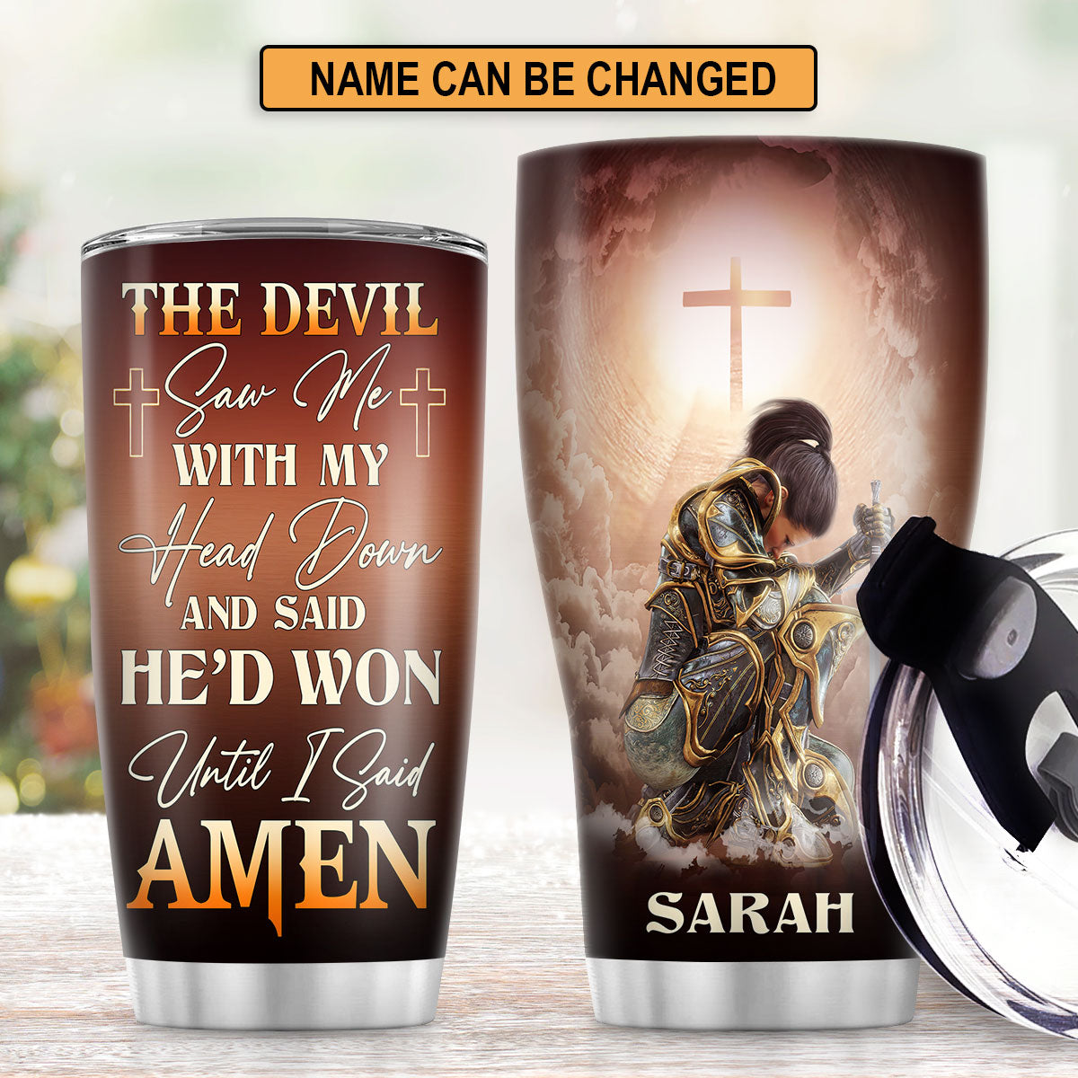 Christian Faith Gifts | Stainless Steel Tumbler | Until I Said Amen SSTNAM1012