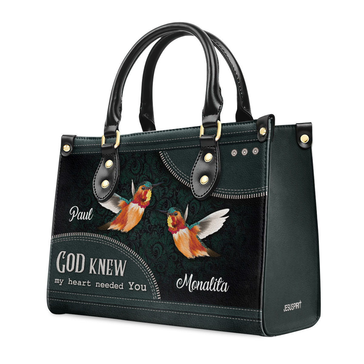 God Knew My Heart Needed You - Beautiful Personalized Leather Handbag AHN238