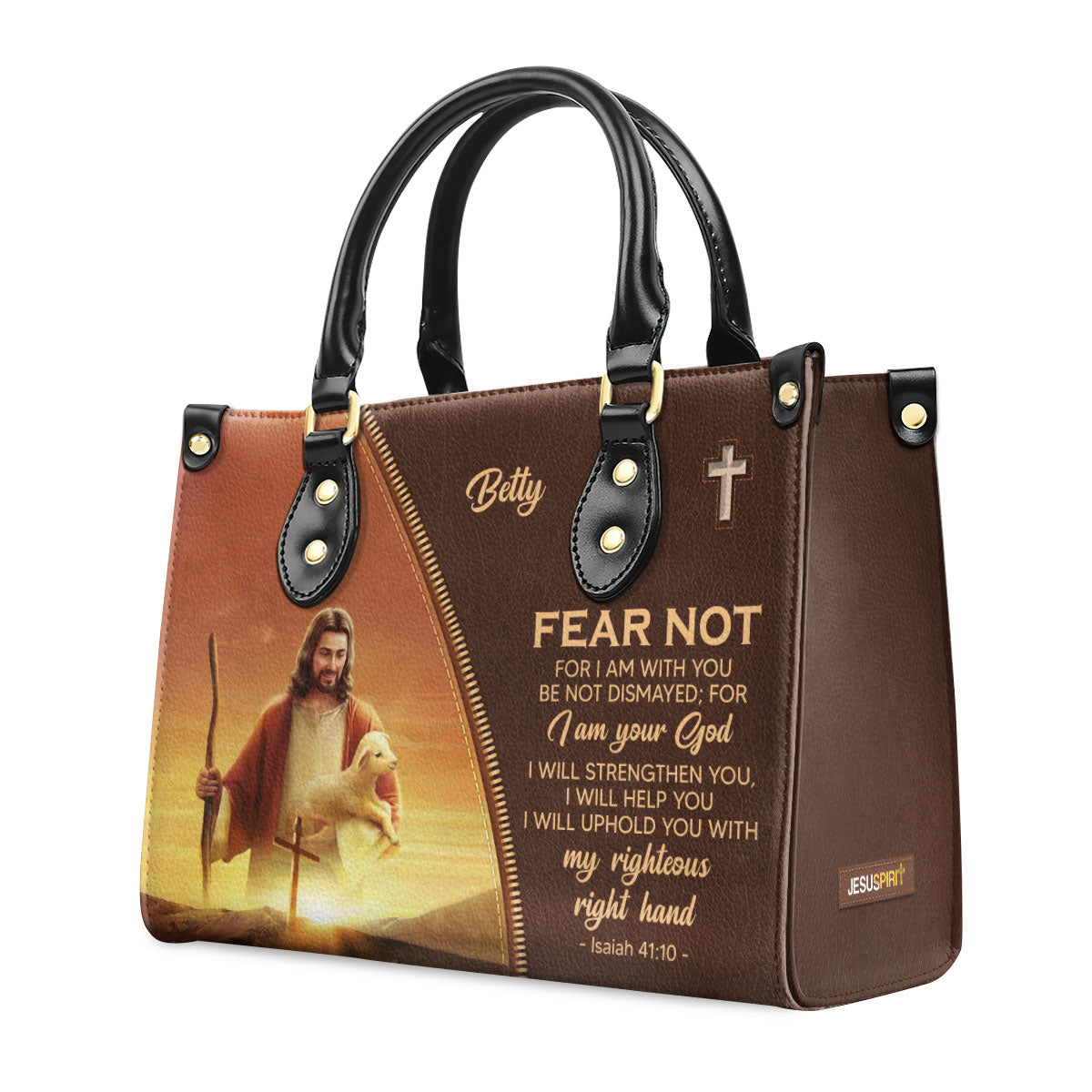 Meaningful Personalized Leather Handbag - For I Am With You NUH436