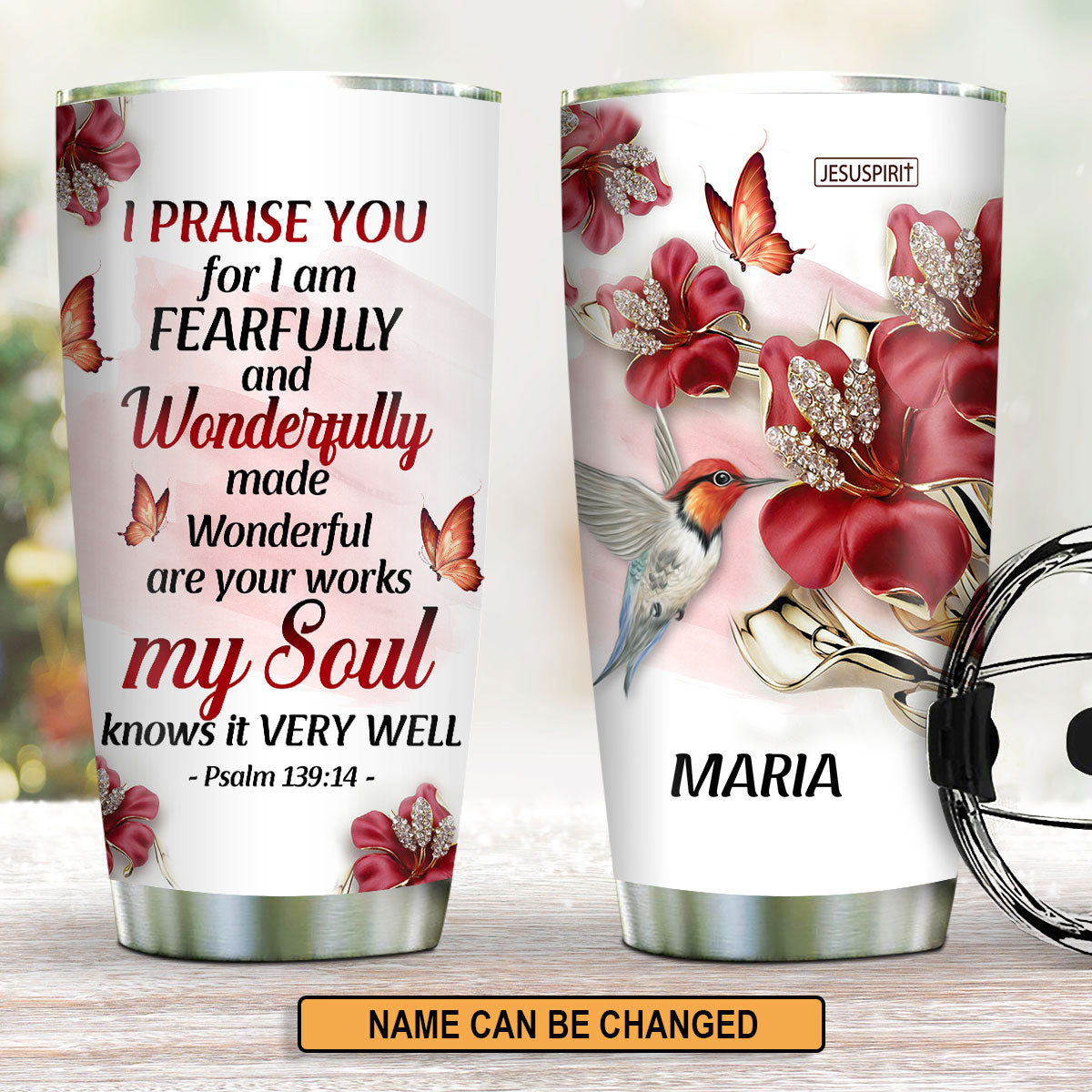 Meaningful Personalized Stainless Steel Tumbler 20oz - My Soul Knows It Very Well NUH454