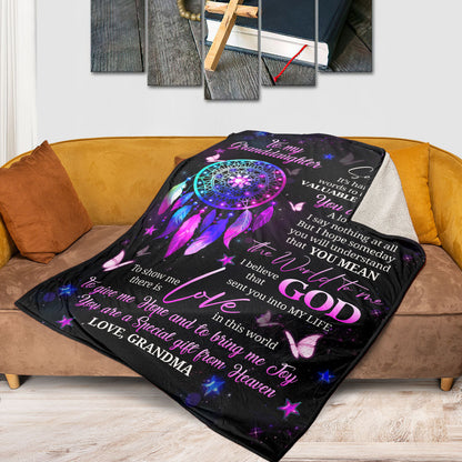 You Are Special Gift From Heaven | Religious Gifts From Grandma To Granddaughter | Christian Fleece Blanket FBH798