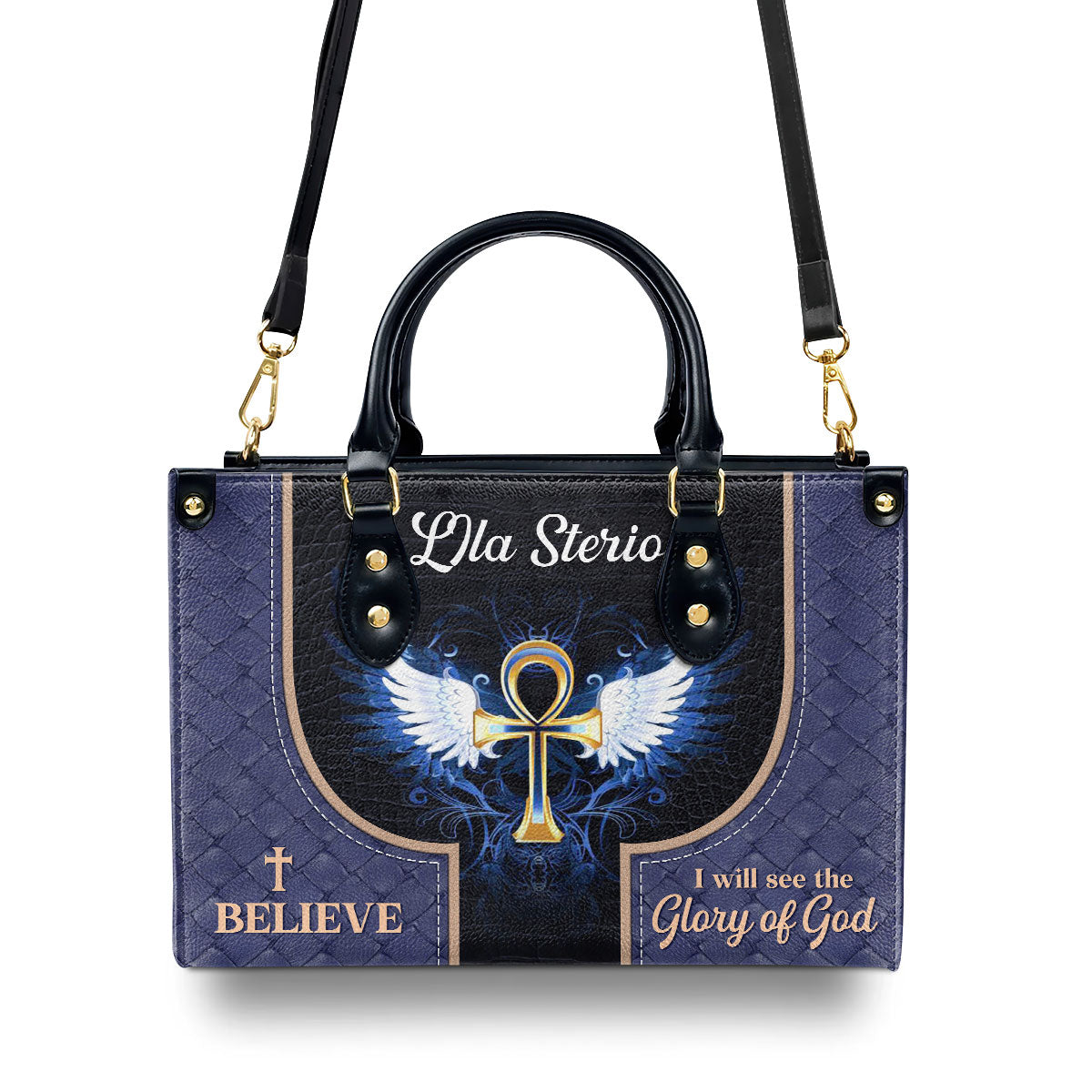 I Believe I Will See The Glory Of God - Lovely Personalized Leather Handbag NUH446