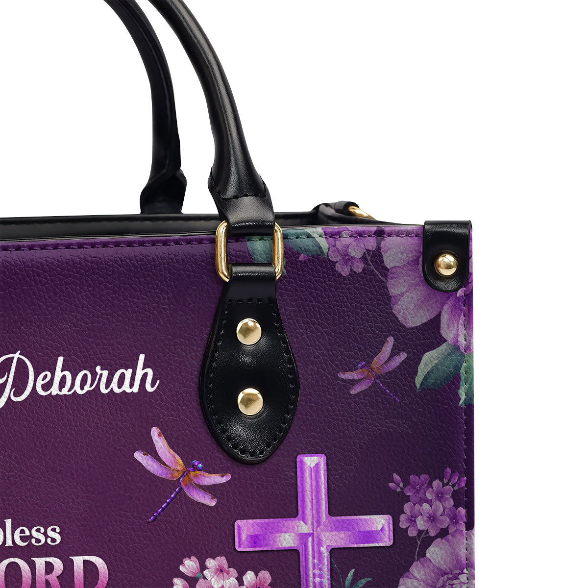 Lifegifty Personalized Leather Handbag | Bible Handbag With Name | Gift For Her H24