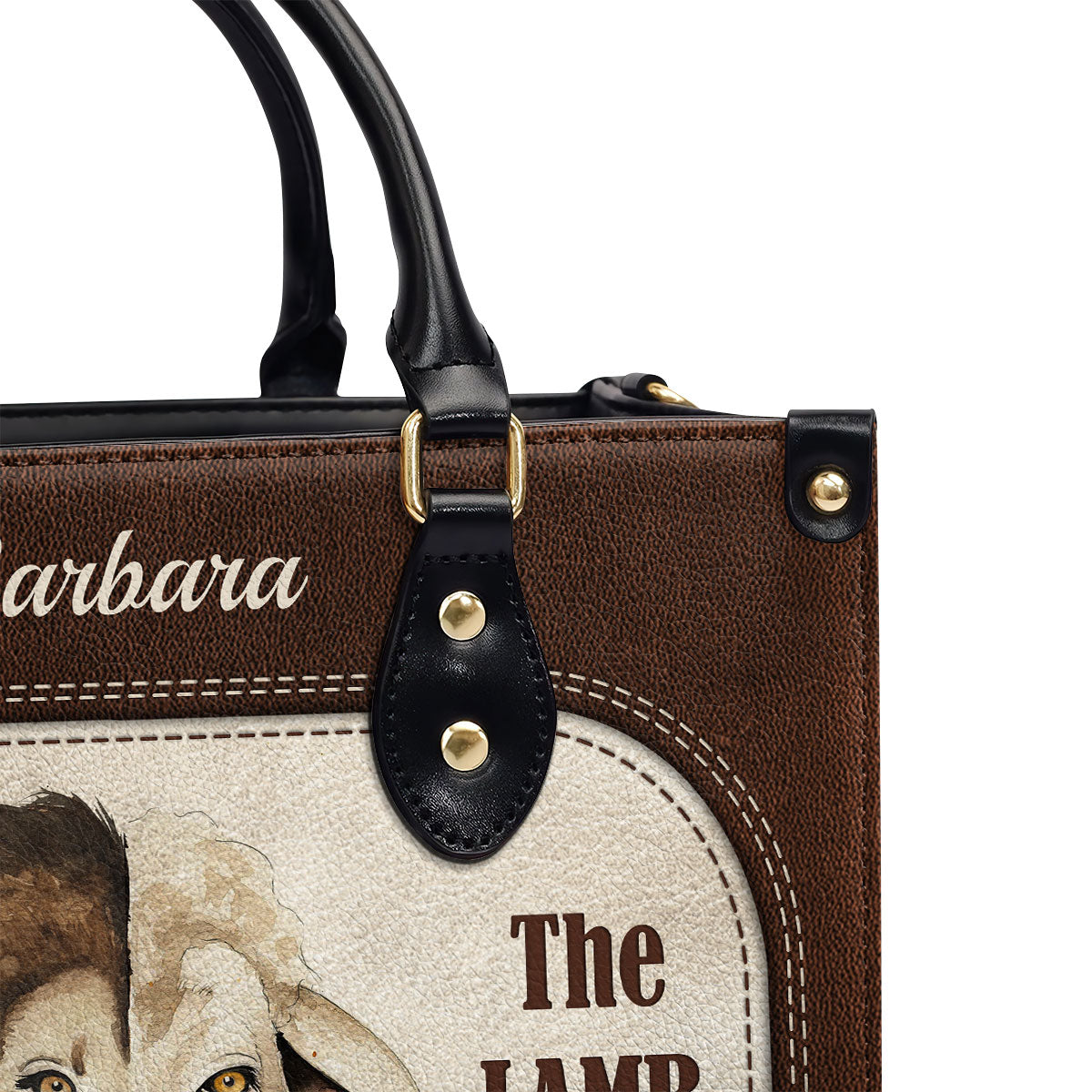 The Lion Of Judah The Lamb Of God - Beautiful Personalized Leather Handbag HIHN319