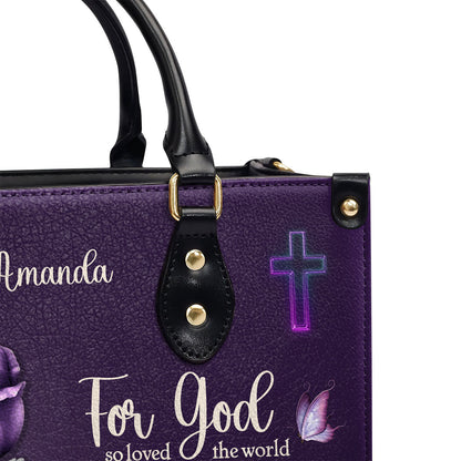 Personalized Leather Handbag With Handle | Gift For Women's Ministry HN26