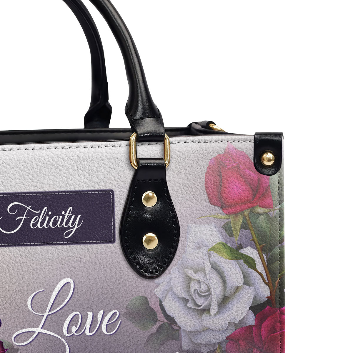 Love Is A Gift From God | Religious Romantic Gifts For Christian Women | Personalized Leather Handbag With Handle LHBH833