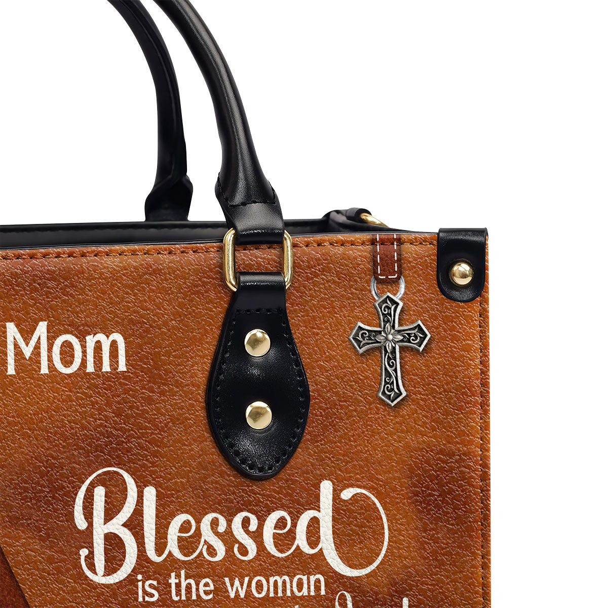 Blessed Is The Woman Who Trusts In The Lord - Special Personalized Leather Handbag NUHN374