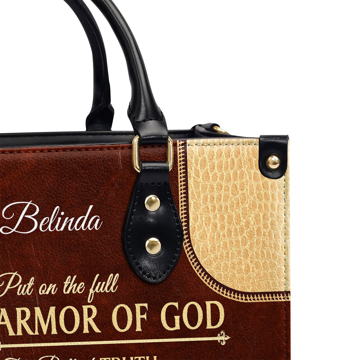 The Sword Of The Spirit - Unique Personalized Christian Leather Handbag NUM352