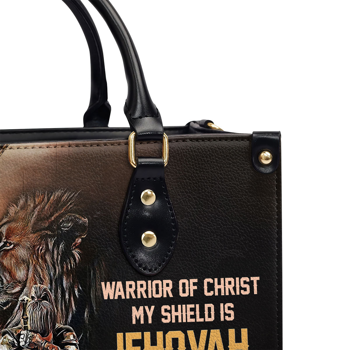 Warrior Of Christ - Beautiful Personalized Leather Handbag NUM396