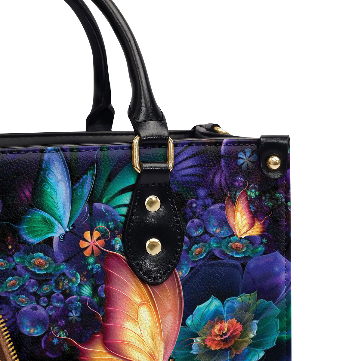 Special Personalized Butterfly Leather Handbag - I Can Do All Things Through Christ NUH275