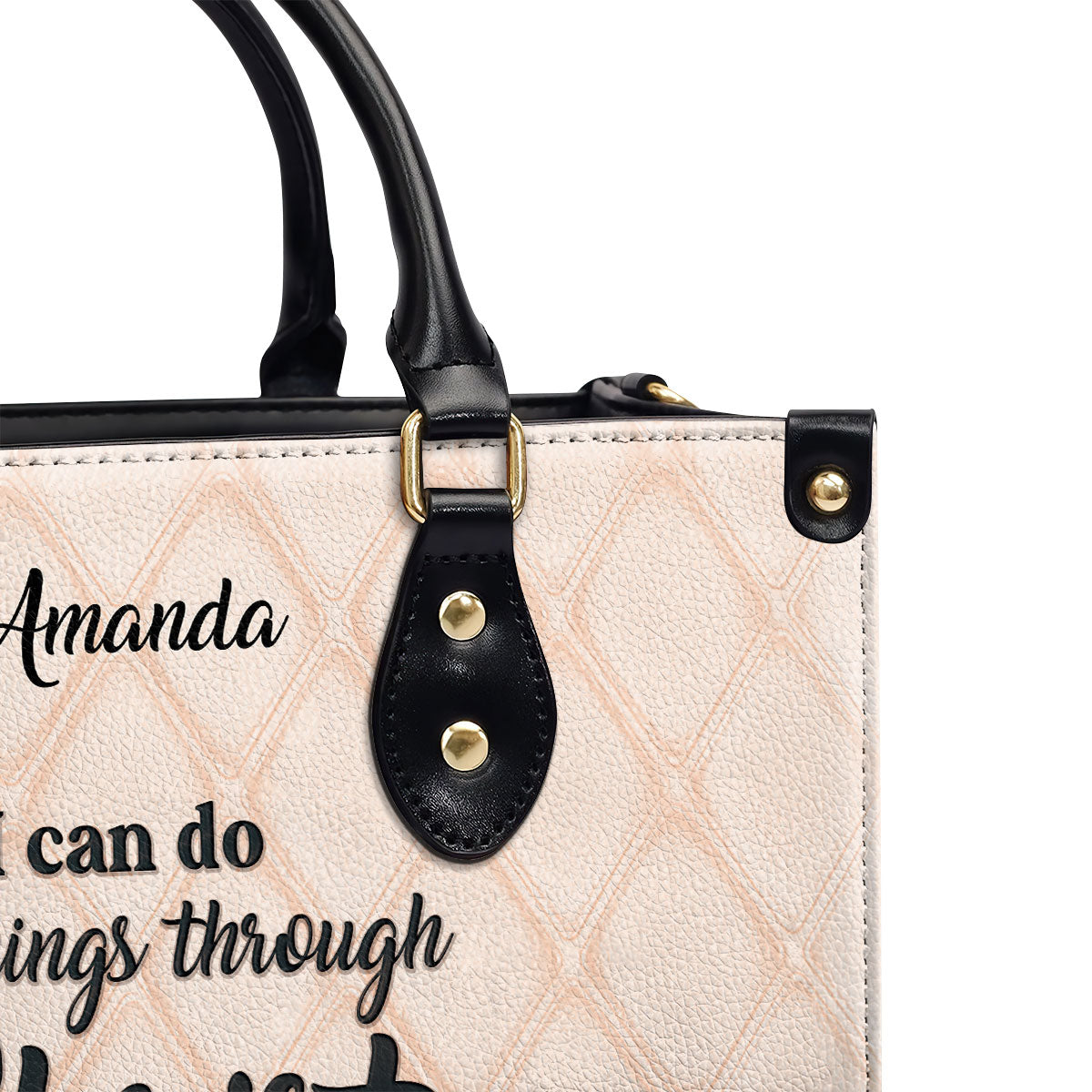 Must-Have Leather Handbag - I Can Do All Things Through Christ HHN418