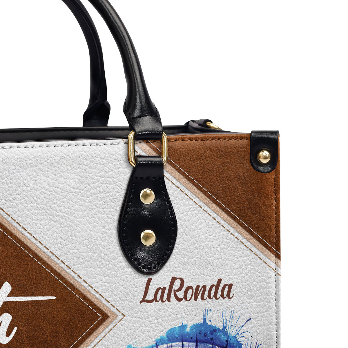 Special Personalized Leather Handbag - Walk By Faith, Not By Sight NUH293