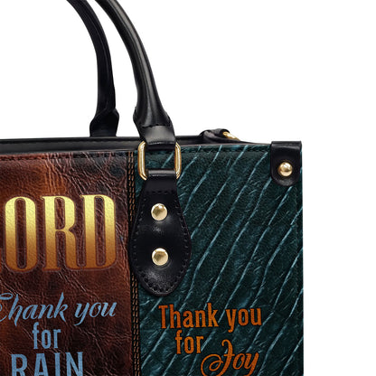 Personalized Leather Handbag With Zipper | It's A Beautiful Day LHBM741