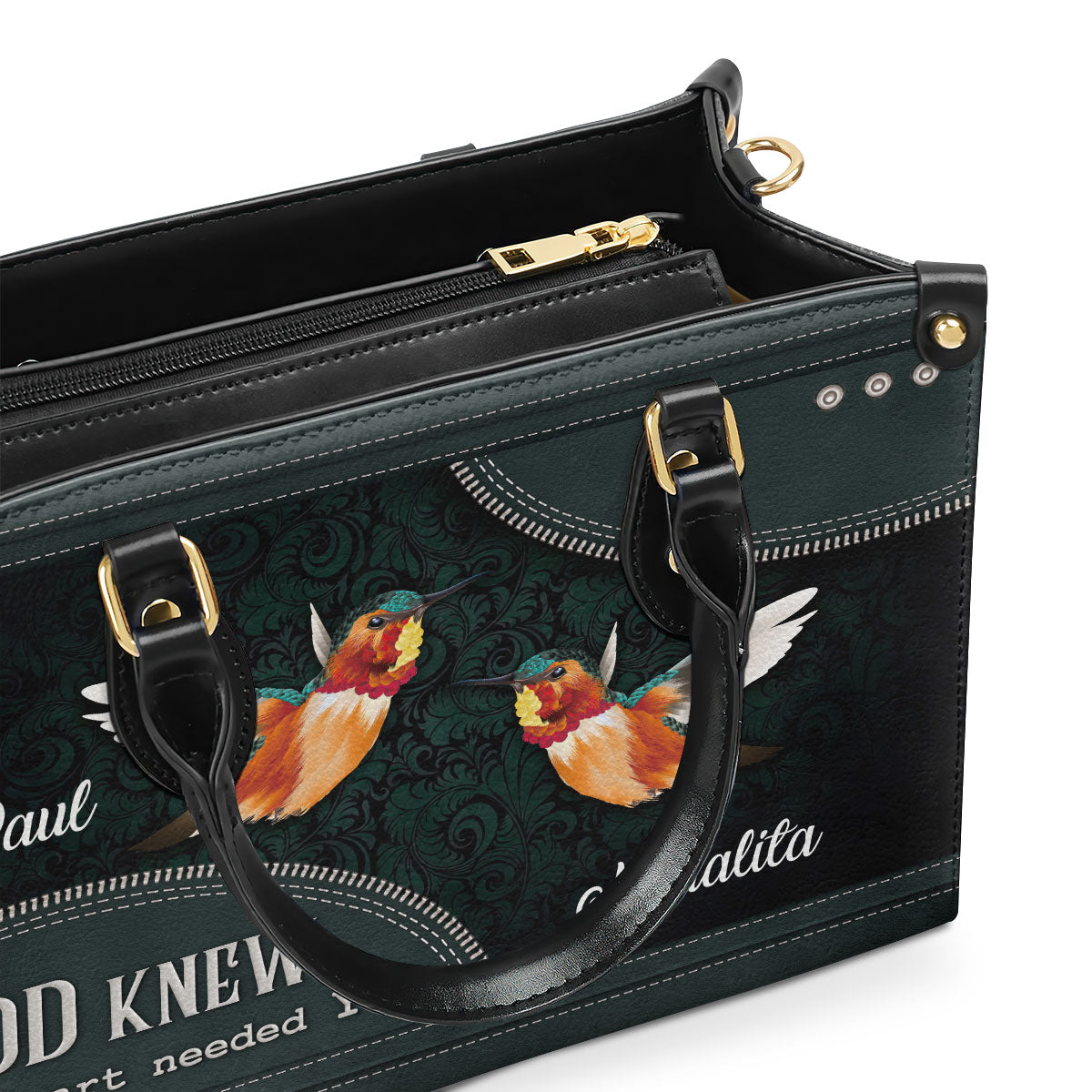 God Knew My Heart Needed You - Beautiful Personalized Leather Handbag AHN238