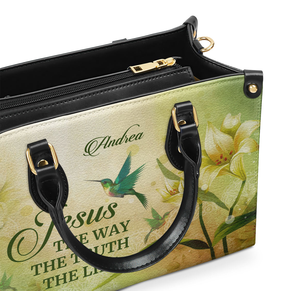 Jesus The Way The Truth The Life - Special Personalized Leather Handbag H06