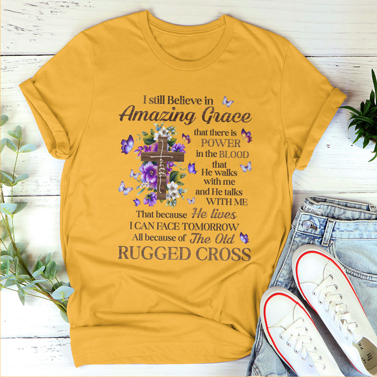 I Still Believe In Amazing Grace - Classic Christian Unisex T-shirt HAP09