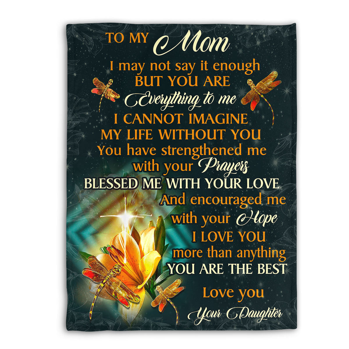 Awesome Personalized Fleece Blanket - I Love You More Than Anything HIM321